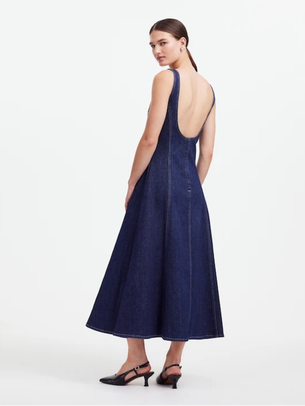 Madewell Alexa Chung Dark Indigo Denim Dress - Picture 2 of 5